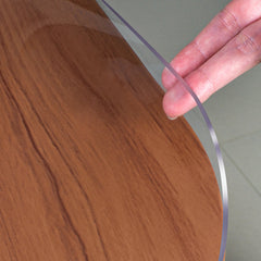 Clear Desk Mat, 1.5mm Thick Clear Table Protector, Waterproof Plastic Table Cover Protector, PVC Desk Protector Mat, Vinyl Desk Cover for Desktop, Coffee & Dining Table