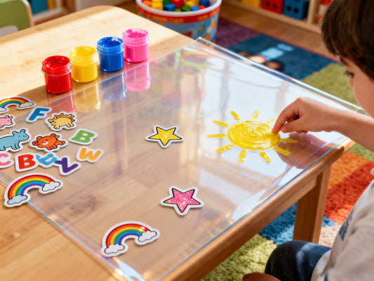 Table Mat Decoration DIY: Turn Ordinary Table Mats into Unique Pieces with Stickers/Paint (Perfect for Kids' Rooms/Studios)