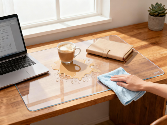 Spilled Coffee? Don’t Panic—This PVC Desk Pad Has You Covered