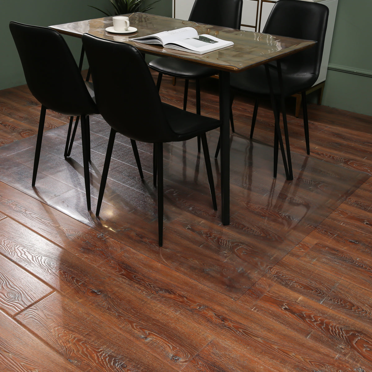 1.5mm Heavy Duty Frosted PVC Floor Mat for Hard Floors